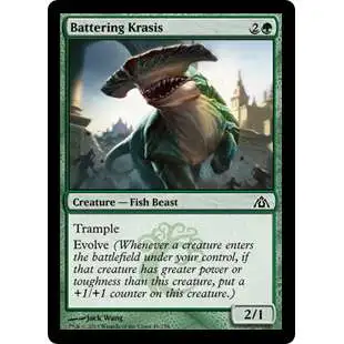 MtG Trading Card Game Dragon's Maze Common Battering Krasis #41