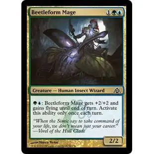 MtG Trading Card Game Dragon's Maze Common Beetleform Mage #54
