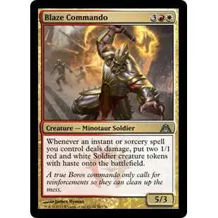 MtG Trading Card Game Dragon's Maze Uncommon Blaze Commando #56