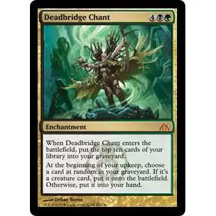 MtG Trading Card Game Dragon's Maze Mythic Rare Deadbridge Chant #63