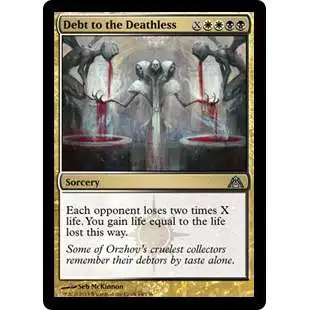 MtG Trading Card Game Dragon's Maze Uncommon Debt to the Deathless #64