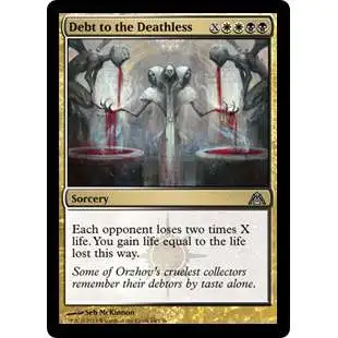 MtG Trading Card Game Dragon's Maze Uncommon Foil Debt to the Deathless #64