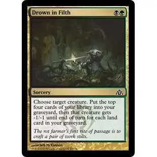 MtG Trading Card Game Dragon's Maze Common Drown in Filth #67