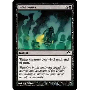 MtG Trading Card Game Dragon's Maze Common Fatal Fumes #24