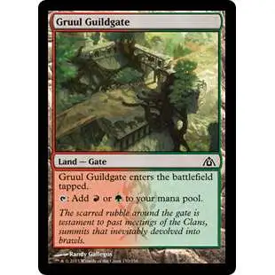 MtG Trading Card Game Dragon's Maze Common Gruul Guildgate #150