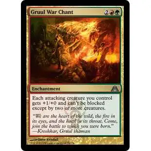MtG Trading Card Game Dragon's Maze Uncommon Gruul War Chant #75
