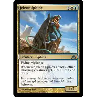 MtG Trading Card Game Dragon's Maze Uncommon Jelenn Sphinx #77