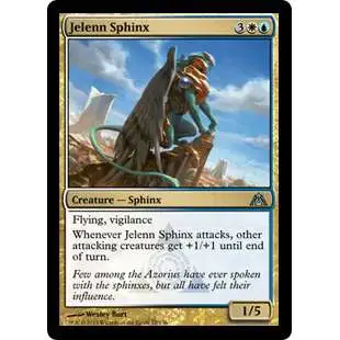 MtG Trading Card Game Dragon's Maze Uncommon Foil Jelenn Sphinx #77