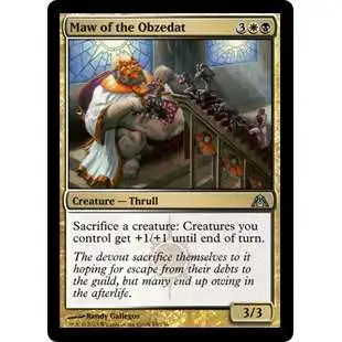 MtG Trading Card Game Dragon's Maze Uncommon Foil Maw of the Obzedat #83