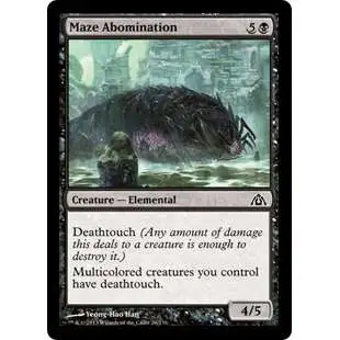 MtG Trading Card Game Dragon's Maze Common Foil Maze Abomination #26