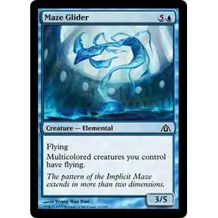 MtG Trading Card Game Dragon's Maze Common Foil Maze Glider #13