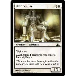 MtG Trading Card Game Dragon's Maze Common Maze Sentinel #4