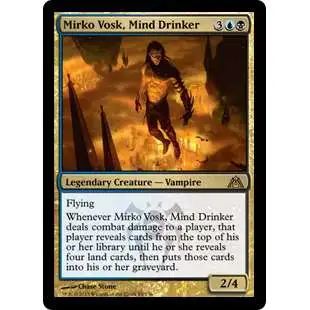 MtG Trading Card Game Dragon's Maze Rare Mirko Vosk, Mind Drinker #85