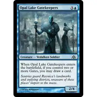 MtG Trading Card Game Dragon's Maze Common Opal Lake Gatekeepers #16