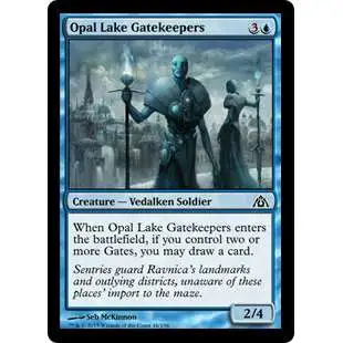 MtG Trading Card Game Dragon's Maze Common Foil Opal Lake Gatekeepers #16