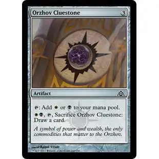 MtG Trading Card Game Dragon's Maze Common Foil Orzhov Cluestone #142