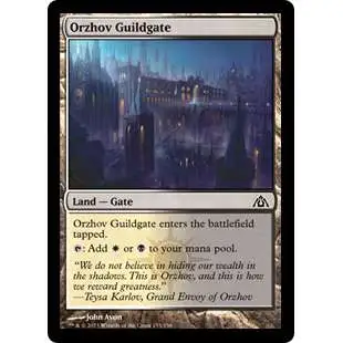 MtG Trading Card Game Dragon's Maze Common Orzhov Guildgate #153