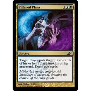 MtG Trading Card Game Dragon's Maze Common Pilfered Plans #90