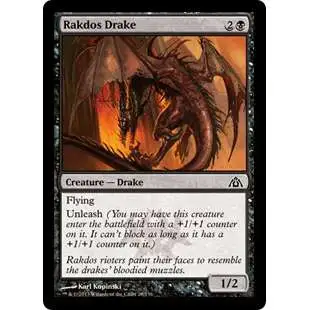 MtG Trading Card Game Dragon's Maze Common Rakdos Drake #28