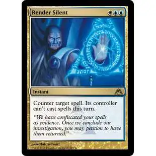 MtG Trading Card Game Dragon's Maze Rare Foil Render Silent #96