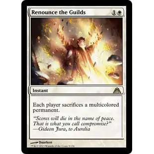 MtG Trading Card Game Dragon's Maze Rare Renounce the Guilds #5