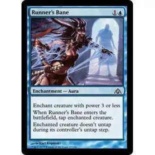 MtG Trading Card Game Dragon's Maze Common Foil Runner's Bane #17