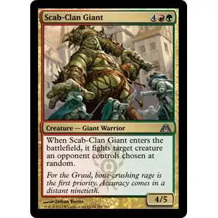 MtG Trading Card Game Dragon's Maze Uncommon Scab-Clan Giant #101