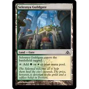 MtG Trading Card Game Dragon's Maze Common Selesnya Guildgate #155