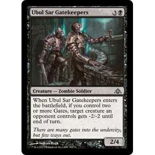 MtG Trading Card Game Dragon's Maze Common Foil Ubul Sar Gatekeepers #30