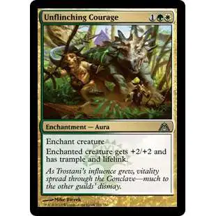 MtG Trading Card Game Dragon's Maze Uncommon Foil Unflinching Courage #111