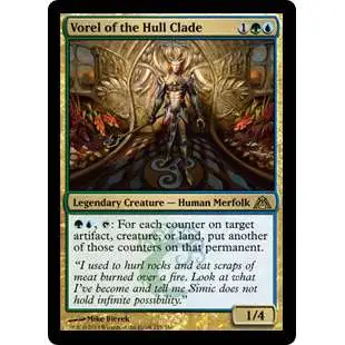 MtG Trading Card Game Dragon's Maze Rare FOIL Vorel of the Hull Clade #115