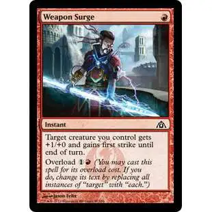MtG Trading Card Game Dragon's Maze Common Weapon Surge #40