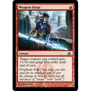 MtG Trading Card Game Dragon's Maze Common Foil Weapon Surge #40