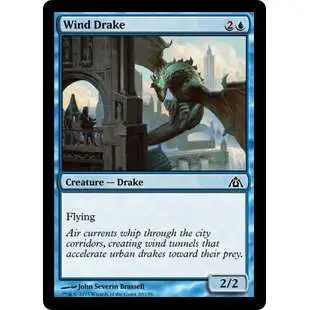 MtG Trading Card Game Dragon's Maze Common Wind Drake #20