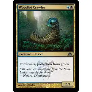 MtG Trading Card Game Dragon's Maze Uncommon Woodlot Crawler #118