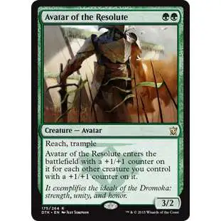 MtG Dragons of Tarkir Rare Avatar of the Resolute #175