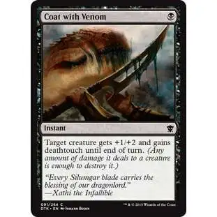MtG Dragons of Tarkir Common Coat with Venom #91