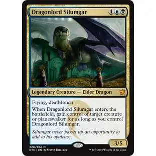 MtG Prerelease & Release Mythic Rare Dragonlord Silumgar #220 [Prerelease Foil]