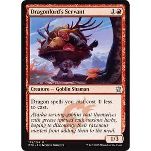 MtG Dragons of Tarkir Uncommon Dragonlord's Servant #138