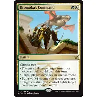 MtG Dragons of Tarkir Rare Dromoka's Command #221