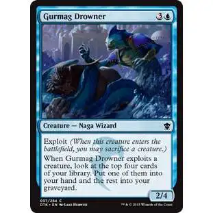 MtG Dragons of Tarkir Common Foil Gurmag Drowner #57