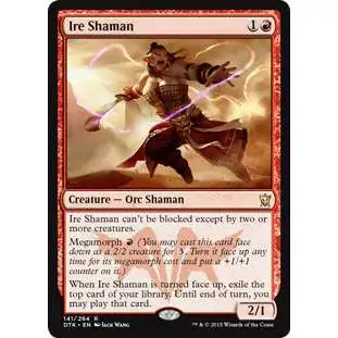 MtG Dragons of Tarkir Rare Foil Ire Shaman #141
