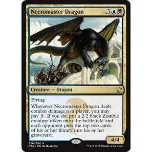 MtG Dragons of Tarkir Rare Necromaster Dragon #226