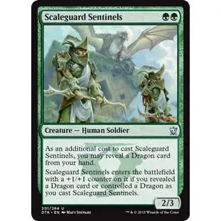 MtG Dragons of Tarkir Uncommon Scaleguard Sentinels #201