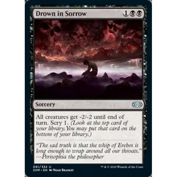 MtG Double Masters Uncommon Foil Drown in Sorrow #91