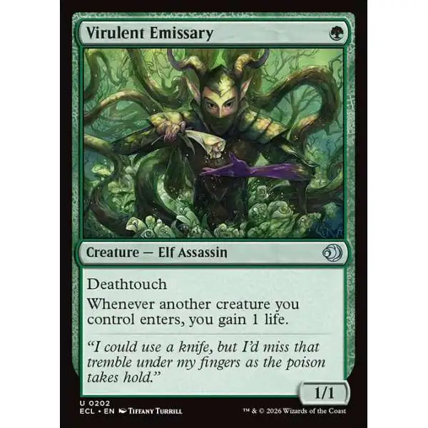 MtG Lorwyn Eclipsed Uncommon Virulent Emissary #202