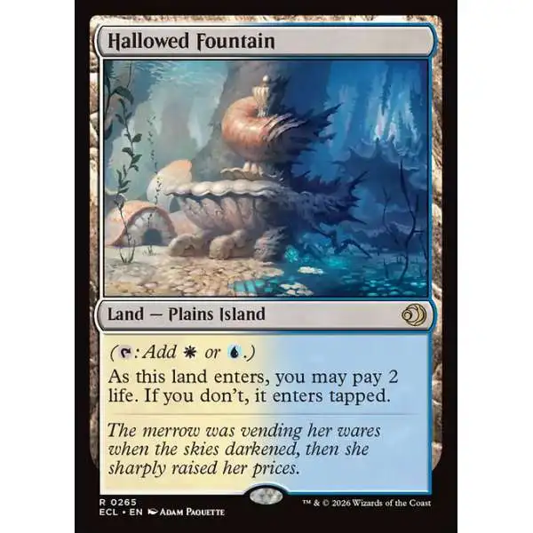 MtG Lorwyn Eclipsed Rare FOIL Hallowed Fountain #265