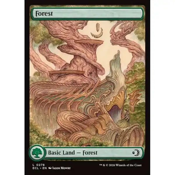 MtG Lorwyn Eclipsed Common Forest #278 [Full Art FOIL]