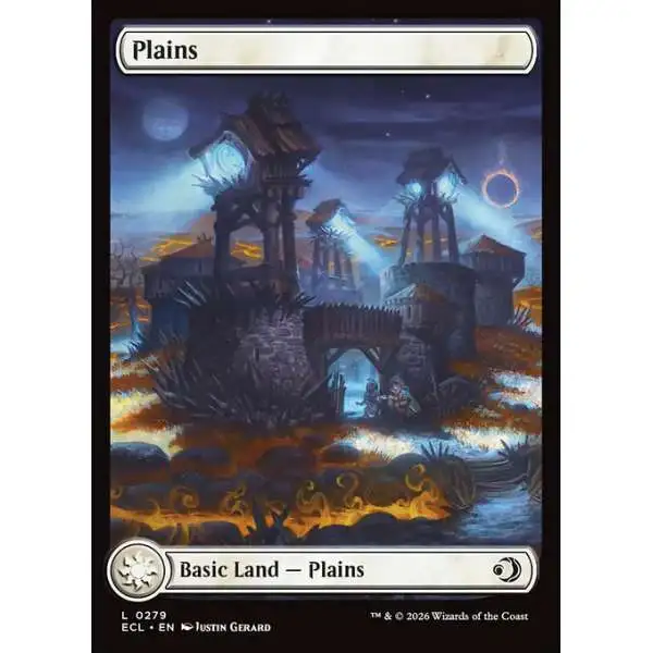 MtG Lorwyn Eclipsed Common Plains #279 [Full Art]