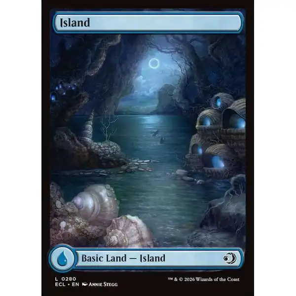 MtG Lorwyn Eclipsed Common Island #280 [Full Art]